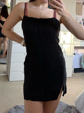 zara crepe minidress